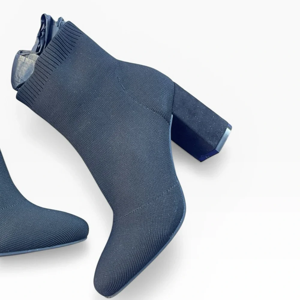 Eileen Fisher Spell Street Stretch Heeled Booties, Size‎ 7.5, EUC
